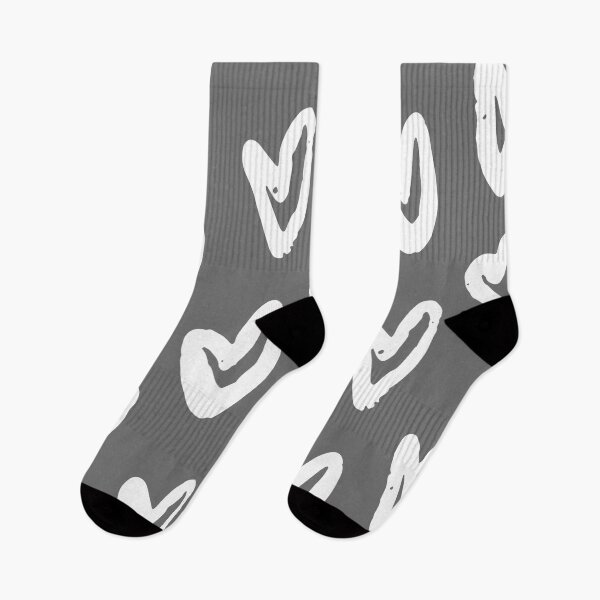 Item preview, Greyish white hearts designed and sold by KBMeyer.