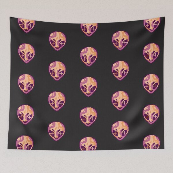 Item preview, orange and Purple Alien swirl PIXEL  designed and sold by Jae  Rainbow.