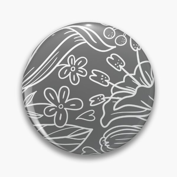 Item preview, Neutral grey and flowered designed and sold by KBMeyer.