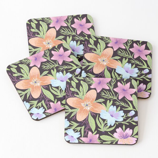 Item preview, Black Flowered Print designed and sold by KBMeyer.