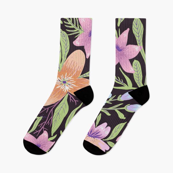 Item preview, Black Flowered Print designed and sold by KBMeyer.