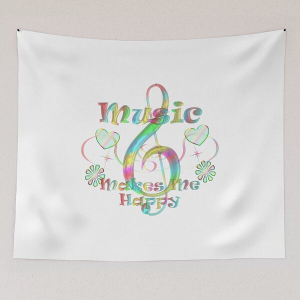 Item preview, Music makes me happy designed and sold by CoolDoodles.