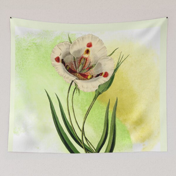 Item preview, Beige Black And Orange Abstract Flower Art designed and sold by DeevaValli.