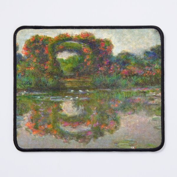 Item preview, Claude Monet's Rose Flowered Arches at Giverny designed and sold by mosfunky.