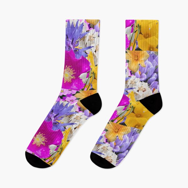 Item preview, Colorful Digital Photo Collage Blooming Springtime Flowers Design designed and sold by EarthArtDesigns.