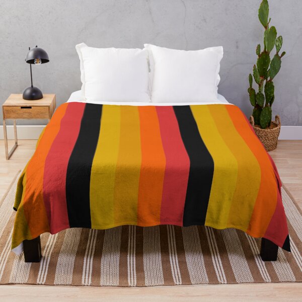 Item preview, Yellow Orange Red Black Vertical Five Stripes  designed and sold by LoloTrends.