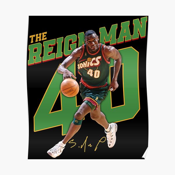 LOT OF 2 POSTERS:NBA BASKETBALL : SHAWN KEMP CLEVELAND CAVS #3013 LP44 S