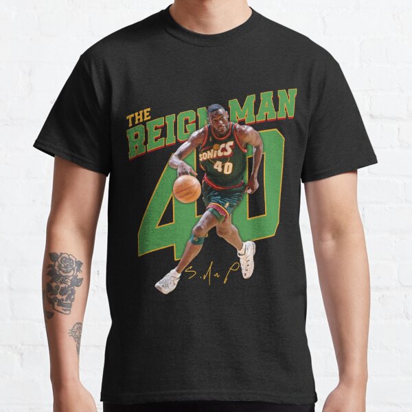 Seattle Supersonics Shawn Kemp the Reign Man Ideas T Shirts