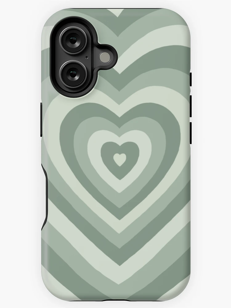 Sage Preppy Hearts Phone Case iPhone Case
