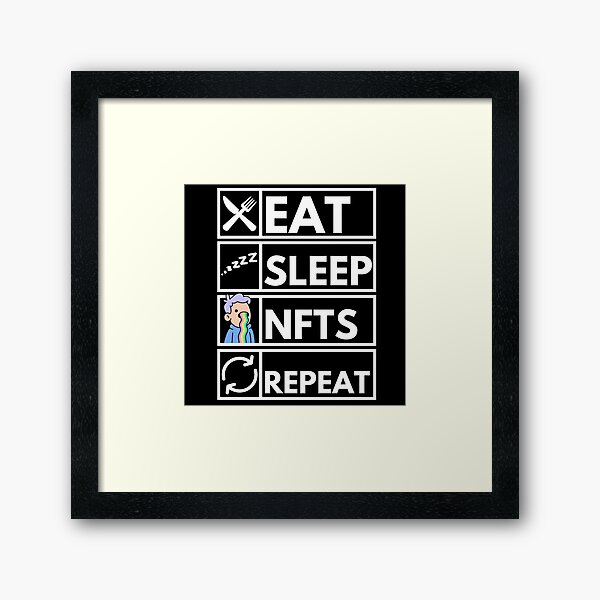 Item preview, Eat Sleep NFTs Repeat  designed and sold by nft-millionaire.