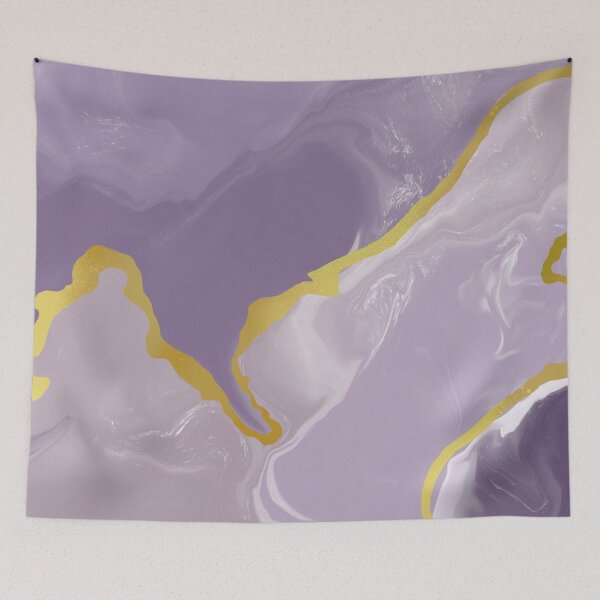 Item preview, Abstract violet,gold marble pattern designed and sold by cutecrazytshirt.