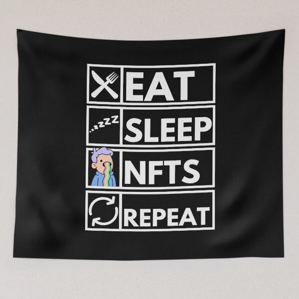 Item preview, Eat Sleep NFTs Repeat  designed and sold by nft-millionaire.