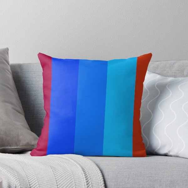 Item preview, Red and Blue Gradient Vertical Five Stripes  designed and sold by LoloTrends.
