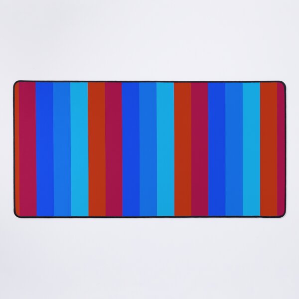 Item preview, Red and Blue Gradient Vertical Five Stripes  designed and sold by LoloTrends.