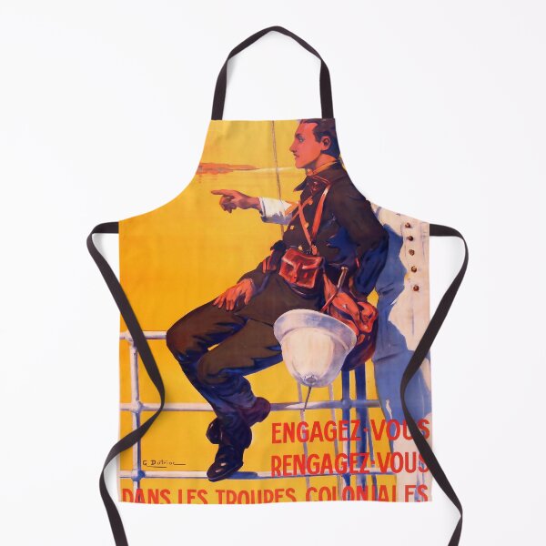 Item preview, Old French Military Recruitment Poster (Troupes Coloniales 2) designed and sold by TJHarr.
