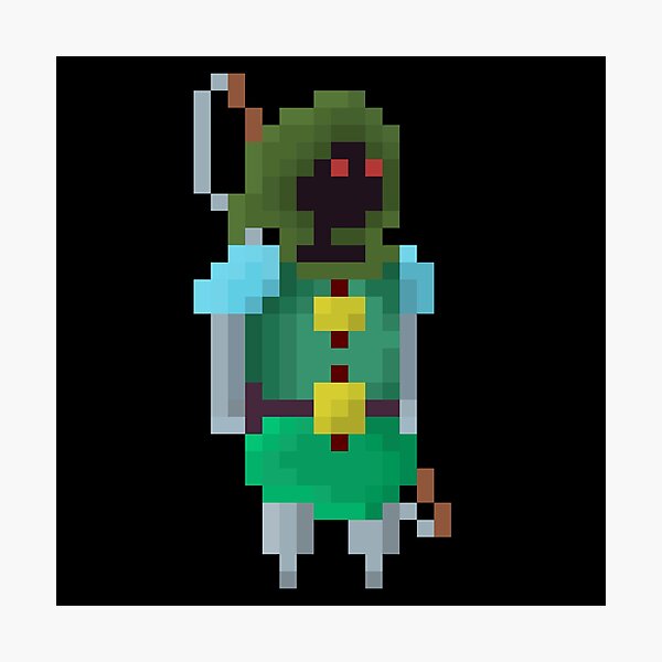 Bou Dikah Alias Agnata The Archer Monster Metropolis Nft Serie 1 32 X 32 Pixel Art Fotodruck Von Monstermetronft Redbubble