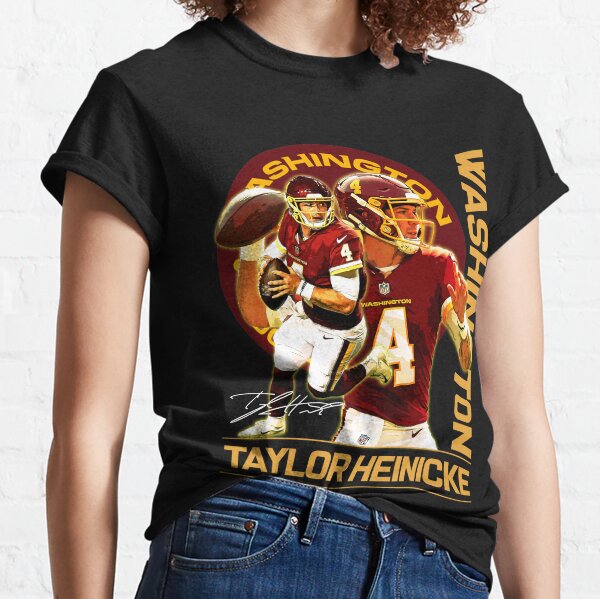 Taylor Heinicke T-Shirt. Washington Football Vintage T-shirt Gift Fan S-3Xl