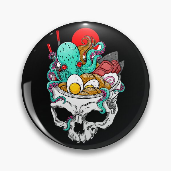 Item preview, Ramen Skull Anime Japanese Skeleton Ramen Halloween Noodle Skull Kawaii  designed and sold by EyanShop.