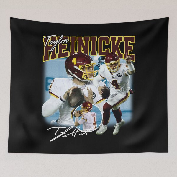 Item preview, Taylor Heinicke Football Signature Vintage Retro 80s 90s Bootleg Rap Style designed and sold by Lea Schiller ⭐⭐⭐⭐⭐(216).