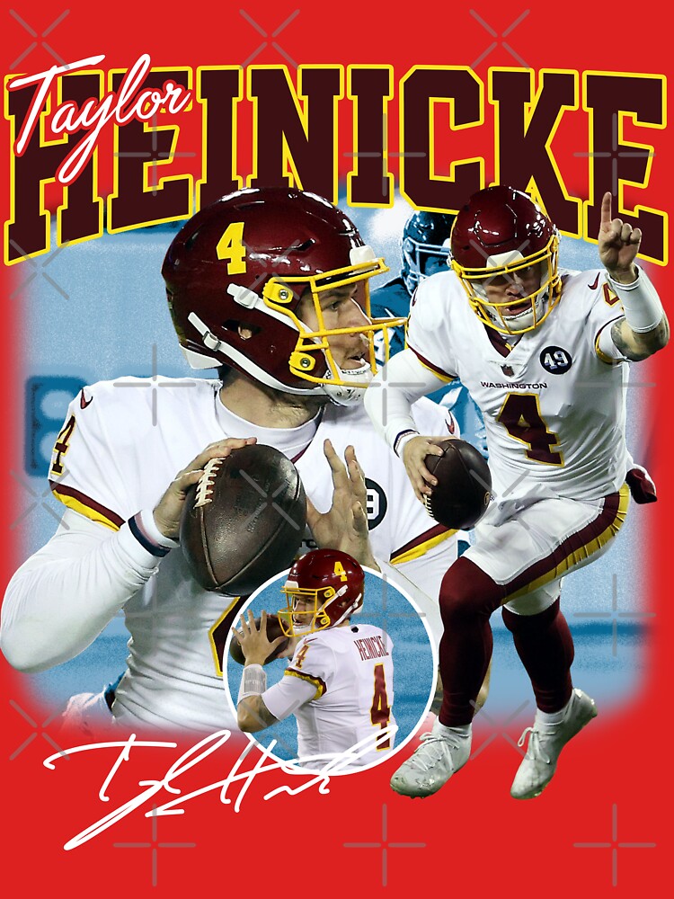 Taylor Heinicke Football Signature Vintage Retro 80s 90s Bootleg Rap Style  Kids T-Shirt for Sale by Lea Schiller (216)