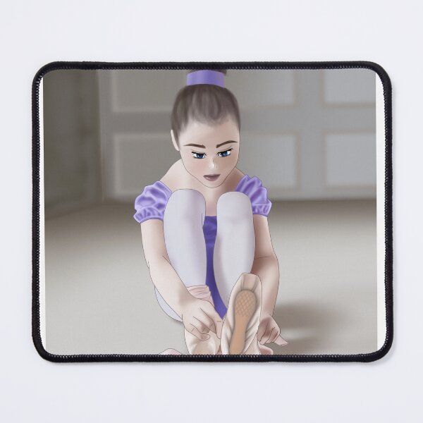 Item preview, Young ballerina putting on pointe shoes designed and sold by sbbaart.