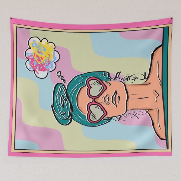 Item preview, Spaced Out, full colour designed and sold by prettymuchart.