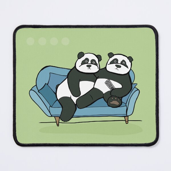 Item preview, Pandas in Love and Hanging Out on the Couch designed and sold by Otter-Grotto.