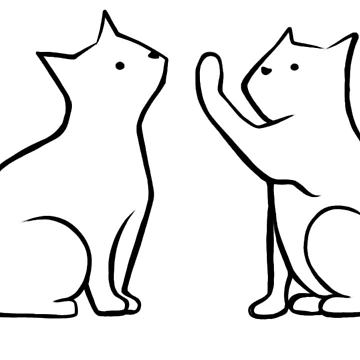 Artwork thumbnail, Two cat by Rizki12-