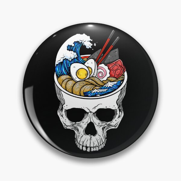 Item preview, Ramen Skull Anime Japanese Skeleton Ramen Halloween Noodle Skull Kawaii  designed and sold by EyanShop.