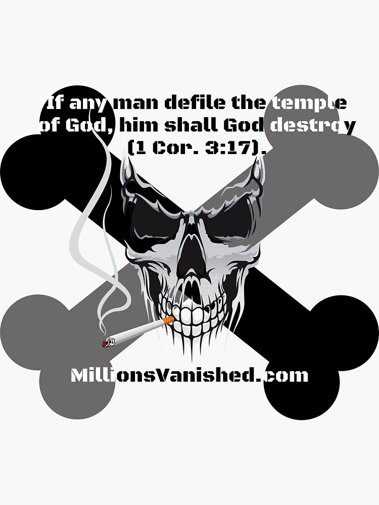 Thumbnail 3 of 3, Sticker, The Sin of Bad Habits 2 - Christian designed and sold by 1thes416.
