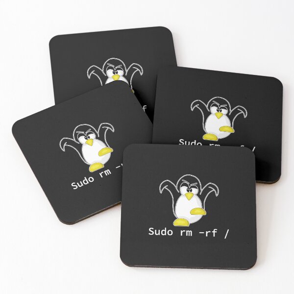Item preview, Tux Linux Penguin Sudo Rm Rf Programmer Developer Hacker designed and sold by madisonbau.