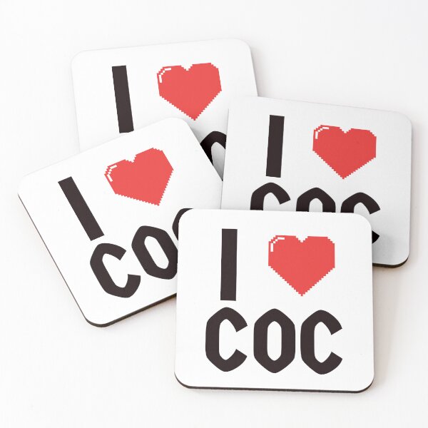 Item preview, I Love Coc, I heart Coc, Red Heart Icon, Black Text, Quote, Sayings, Expression designed and sold by workshop5.