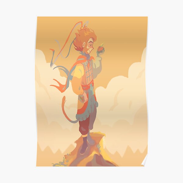 Monkie King Apple Poster