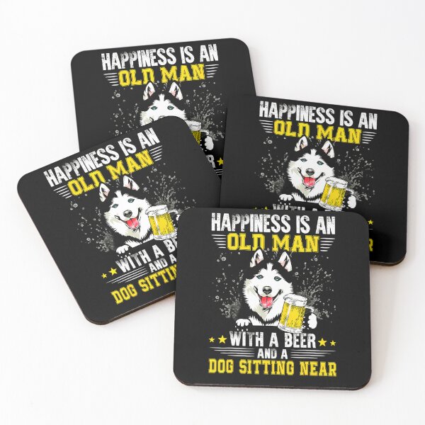 Item preview, Man With A Beer And A Siberian Husky designed and sold by Ornv.