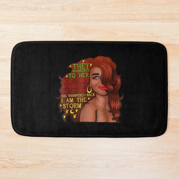Item preview, Black History Month African Woman Afro I Am The Storm  designed and sold by bessiey23.