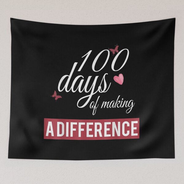 Item preview, Funny 100 Days Making A Difference 100th Day Of School Cool  designed and sold by bessiey23.