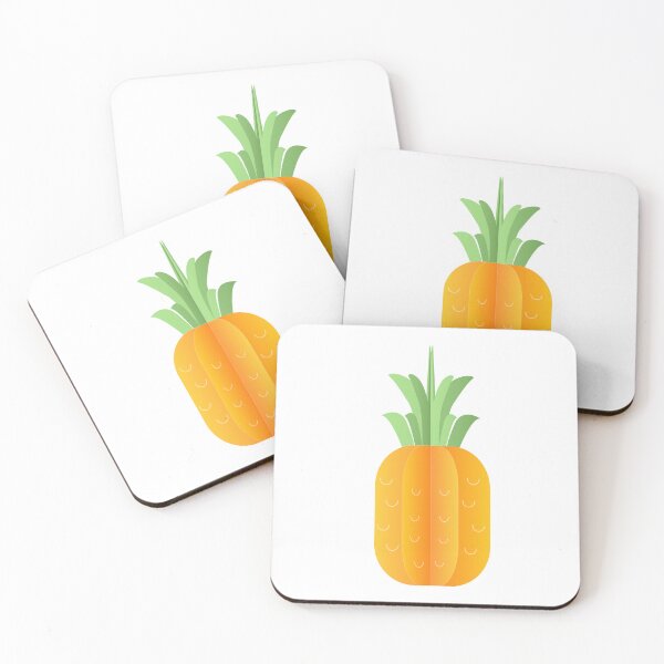 Item preview, paper cut cute pineapple illustration designed and sold by Janjira.