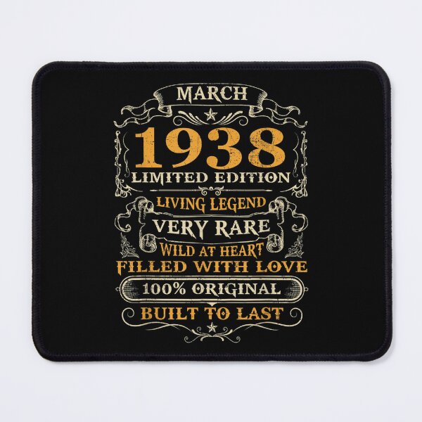 Item preview, 84th Birthday Gift 84 Years Old Retro Vintage March 1938 designed and sold by jennifera11.