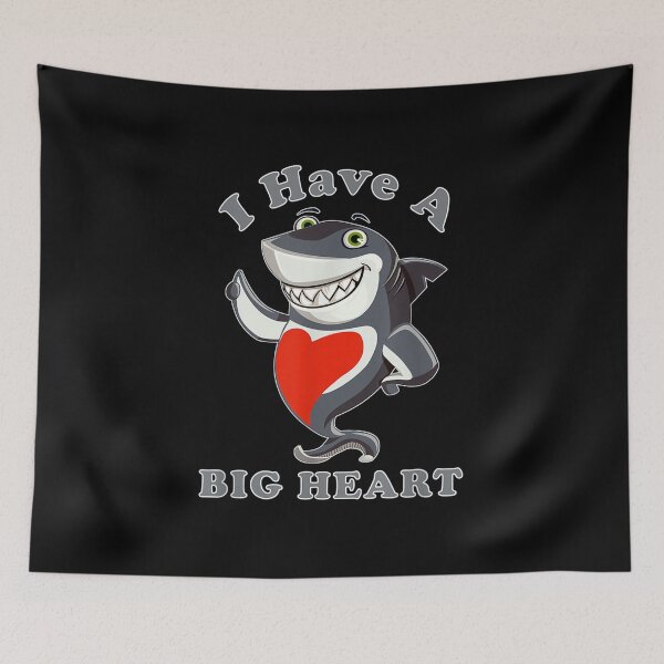 Item preview, Funny Shark Lovers I Have A Big Heart Sea Animal Ocean  designed and sold by bessiey23.