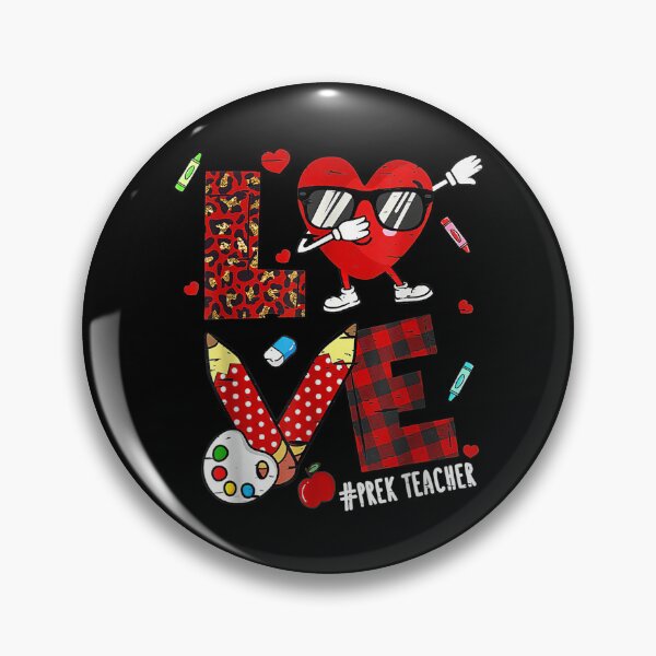 Item preview, Love Heart Dabbing Pre K Teacher Valentine Leopard Pattern  designed and sold by cysandy.