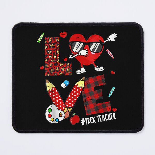 Item preview, Love Heart Dabbing Pre K Teacher Valentine Leopard Pattern  designed and sold by cysandy.