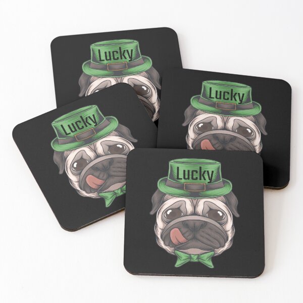 Item preview, Pug St. Patricks Day Lucky Irish Leprechaun  designed and sold by Peggy Lindstrom.