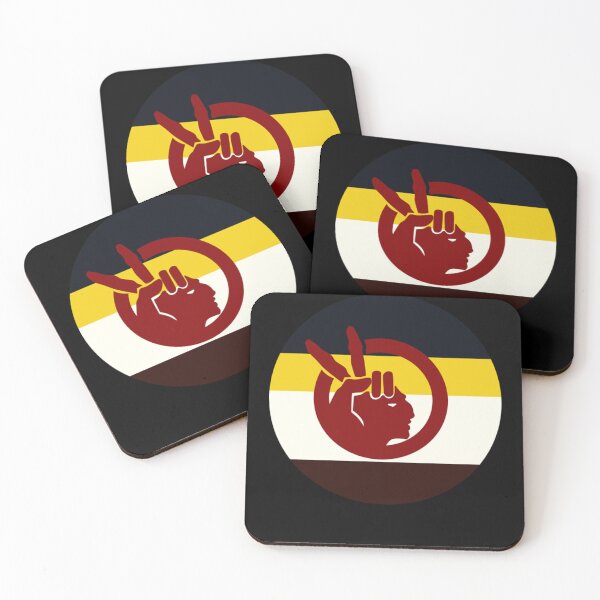Item preview, Native American Movement Flag Round Retro designed and sold by BananaAnnadi.
