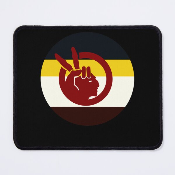 Item preview, Native American Movement Flag Round Retro designed and sold by BananaAnnadi.