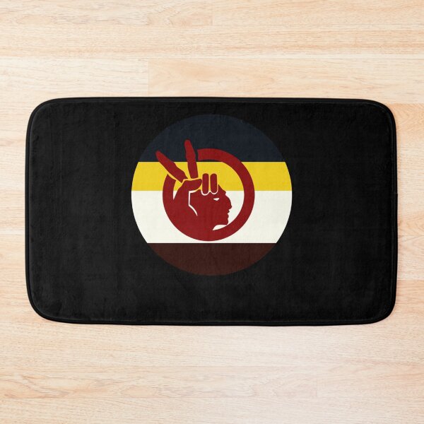 Item preview, Native American Movement Flag Round Retro designed and sold by BananaAnnadi.