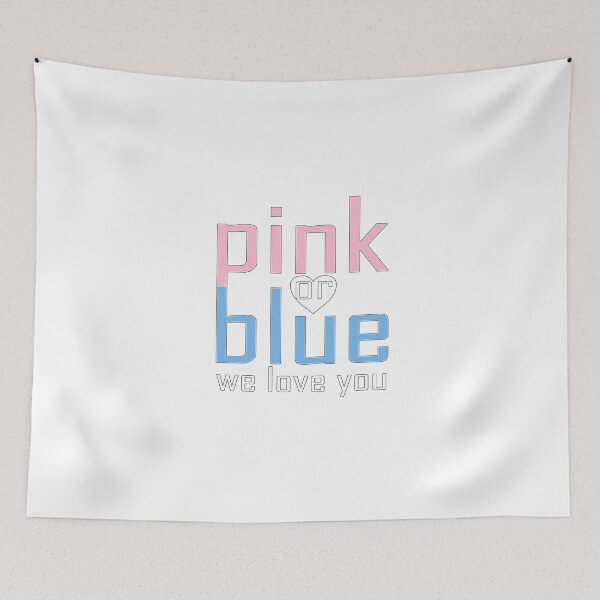 Item preview, Pink Or Blue We Love You Baby Shower Heart Gender Reveal Party Mens Womens T Shirt You Baby Shower Gender Reveal Party Mens Womens T Shirt designed and sold by arcadetoystore.