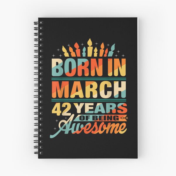 Item preview, March 1980 42 Year Old 42nd Birthday Gifts Candle Graphic  designed and sold by bessiey23.