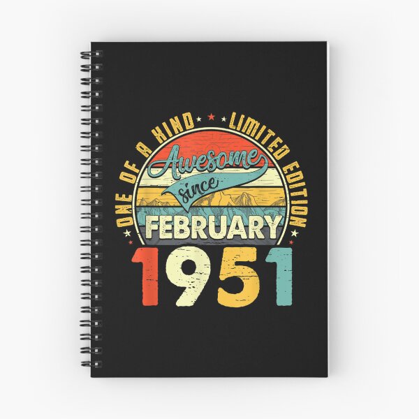 Item preview, Born In February 1951 71st Birthday Gift Retro 71 Years Old  designed and sold by cysandy.