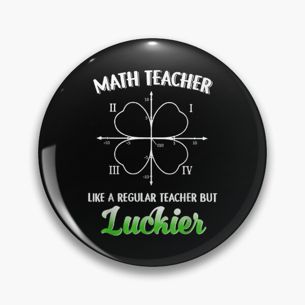 Item preview, Math Teacher Like A Regular Teacher But Luckier Patricks Day  designed and sold by cysandy.