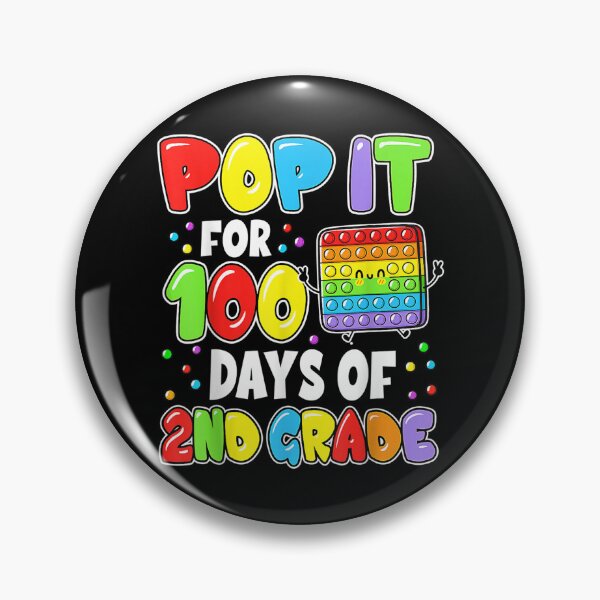 Item preview, 100th Day Of School Pop It 100 Days Of 2nd Grade Fidget Toy  designed and sold by bessiey23.
